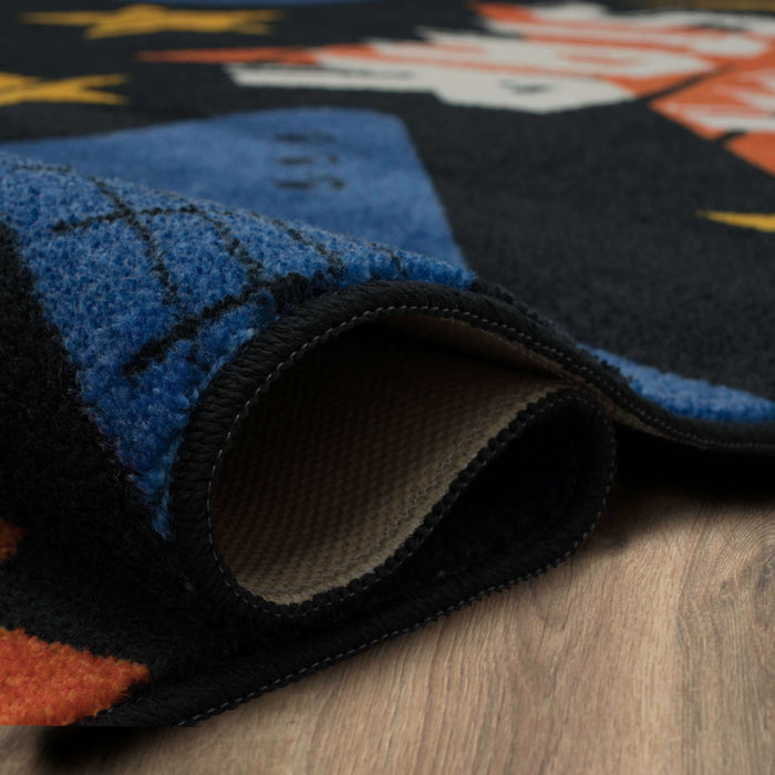 Technicolor Rock On Multicolor Area Rug