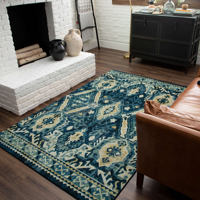 Technicolor Avadore Blue Area Rug