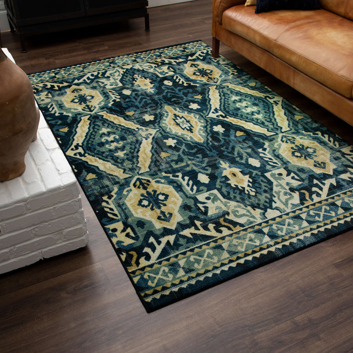 Technicolor Avadore Blue Area Rug