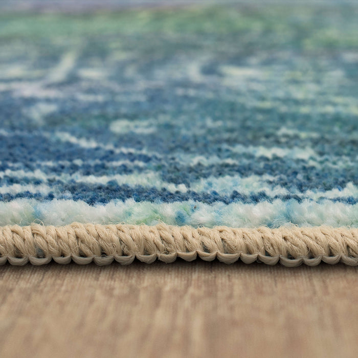 Technicolor Florence Blue Area Rug