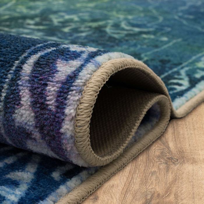 Technicolor Florence Blue Area Rug