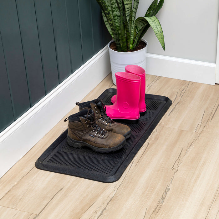 Rubber Boot Tray Black
