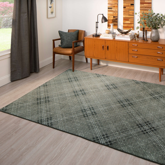 Technicolor Hoover Light Gray Area Rug