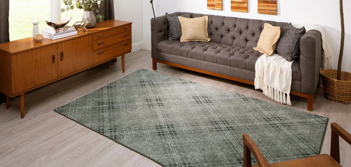 Technicolor Hoover Light Gray Area Rug