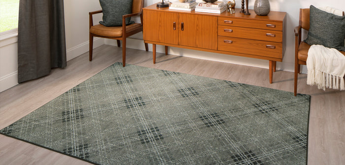 Technicolor Hoover Light Gray Area Rug