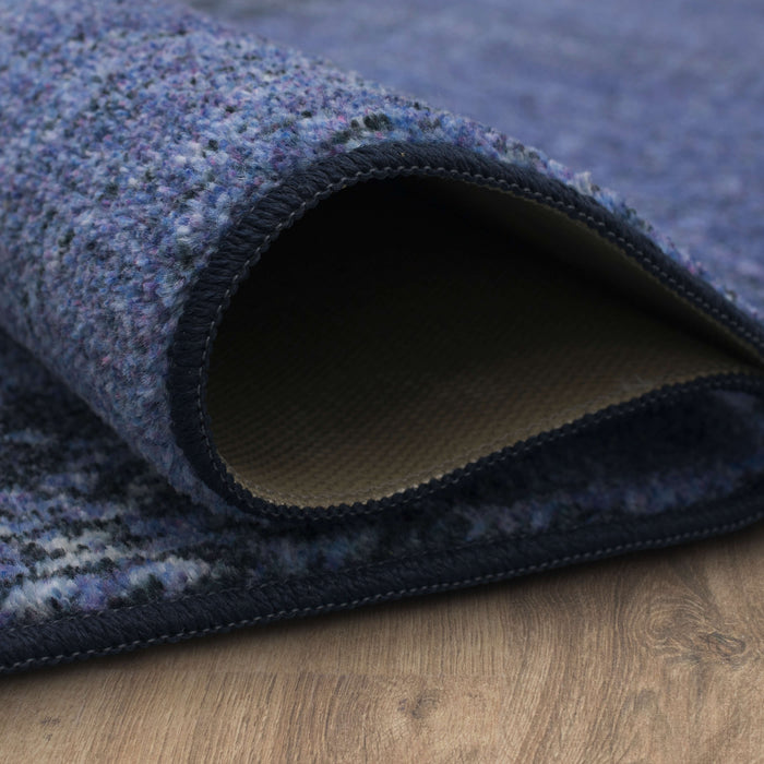 Technicolor Hoover Blue Area Rug