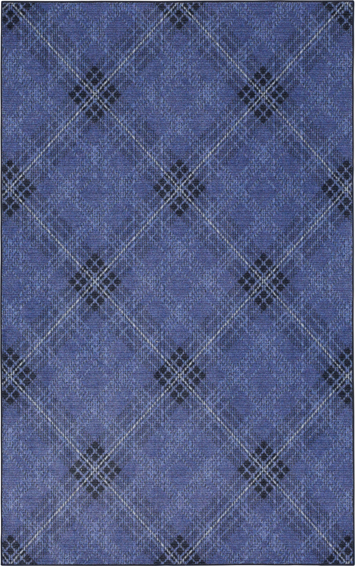 Technicolor Hoover Blue Area Rug