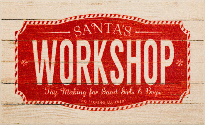 Santas Workshop Accent Rug