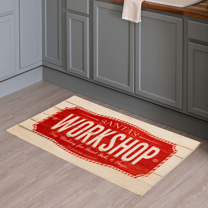 Santas Workshop Accent Rug