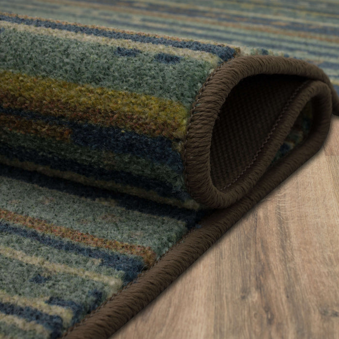 Technicolor Sulu Brown & Blue Area Rug