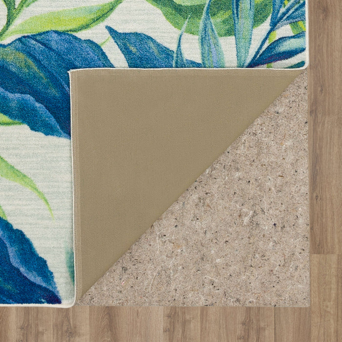 Multicolor Fronds Natural Area Rug