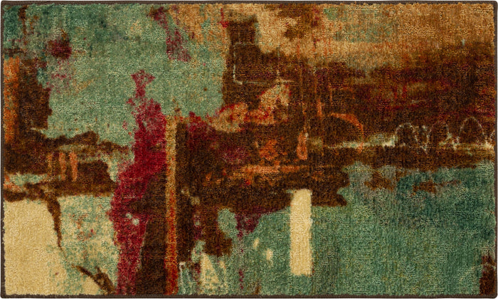 Acropolis Alba Blue & Brown Area Rug