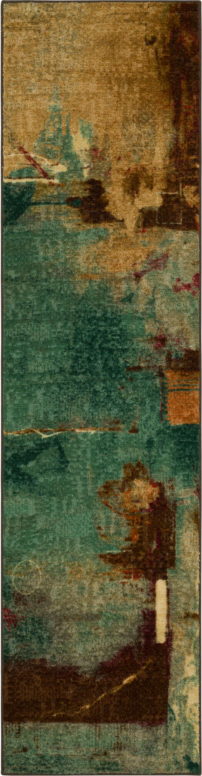 Acropolis Alba Blue & Brown Area Rug
