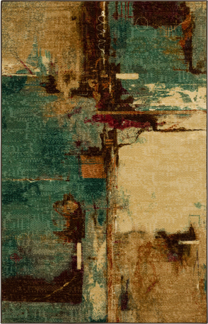 Acropolis Alba Blue & Brown Area Rug