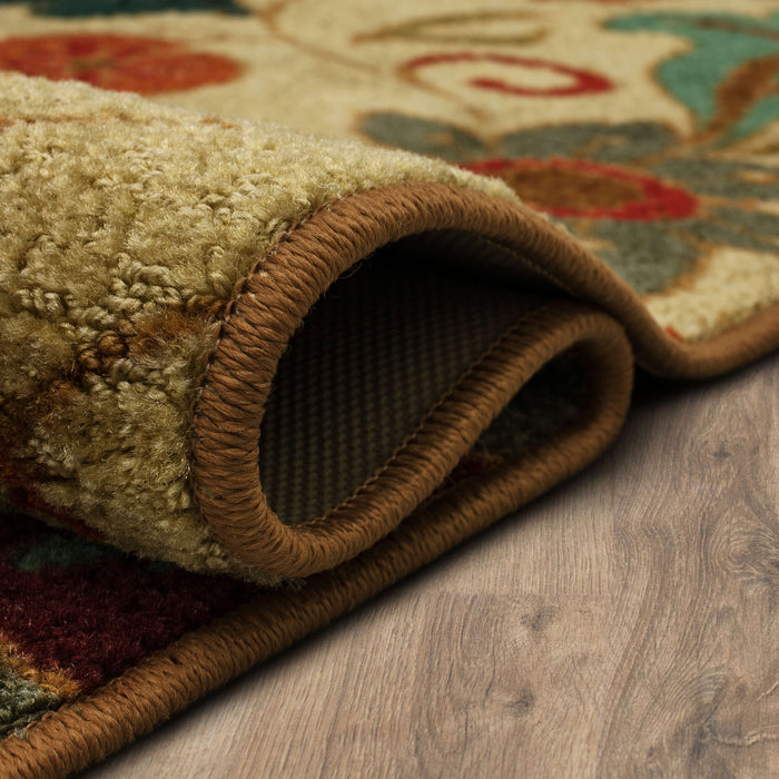 Acropolis Alba Brown & Red Area Rug