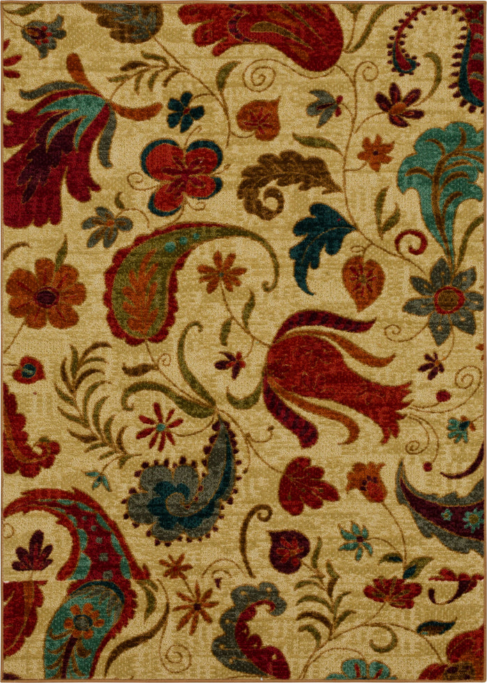 Acropolis Alba Brown & Red Area Rug
