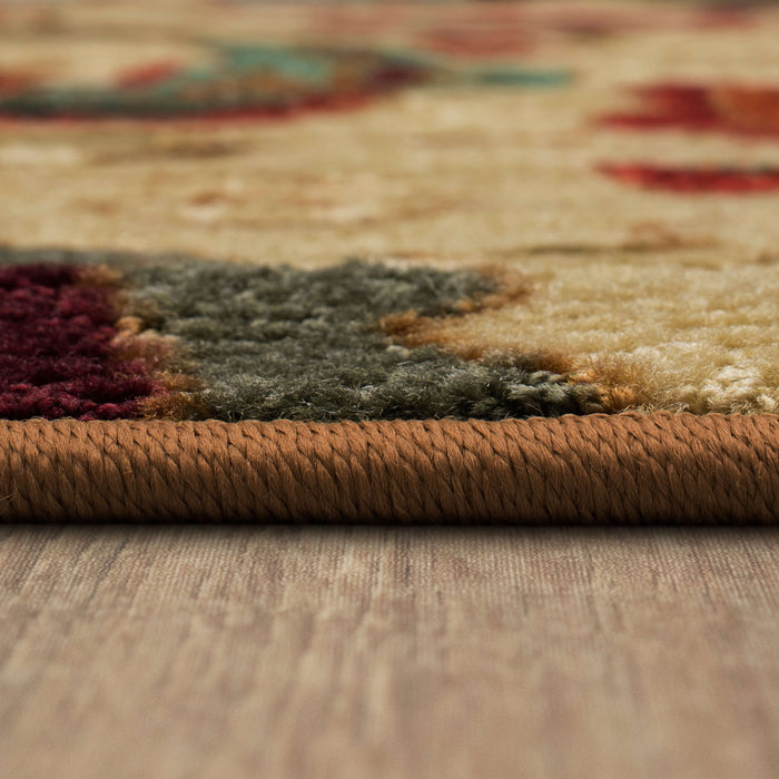 Acropolis Alba Brown & Red Area Rug