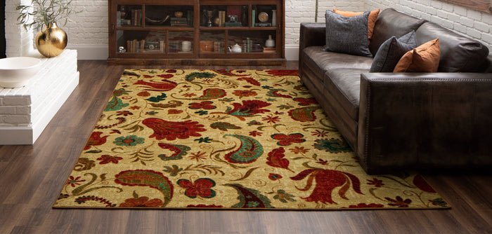 Acropolis Alba Brown & Red Area Rug