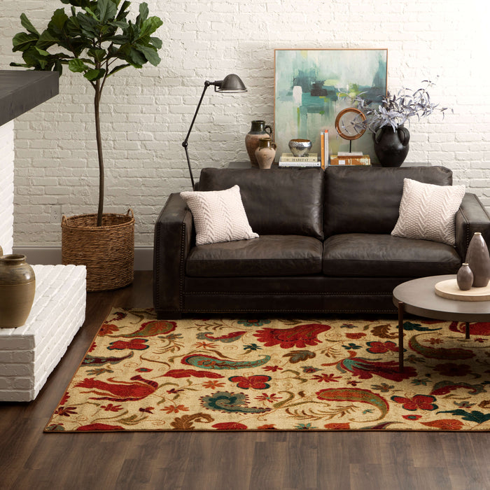 Acropolis Alba Brown & Red Area Rug