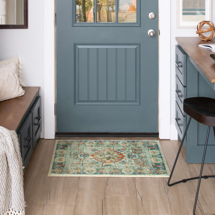 Technicolor Paluma Blue Area Rug