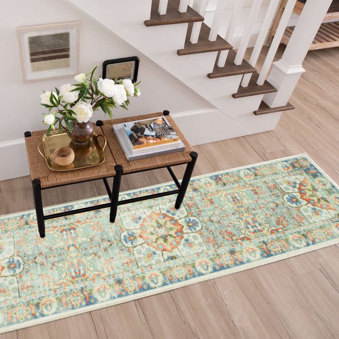Technicolor Paluma Blue Area Rug