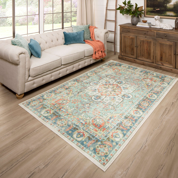 Technicolor Paluma Blue Area Rug