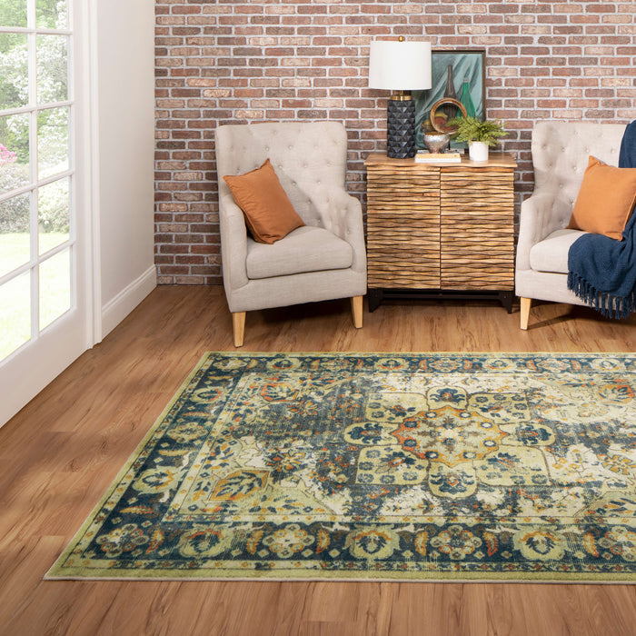 Technicolor Paluma Gold Area Rug