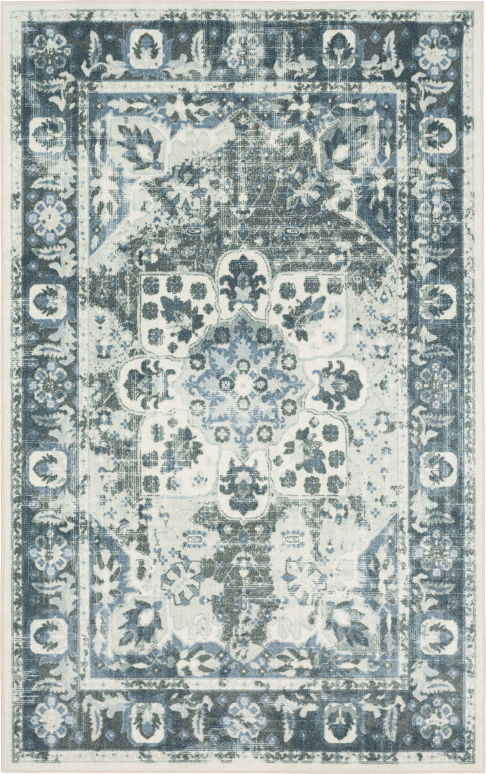 Technicolor Paluma Navy Blue Area Rug