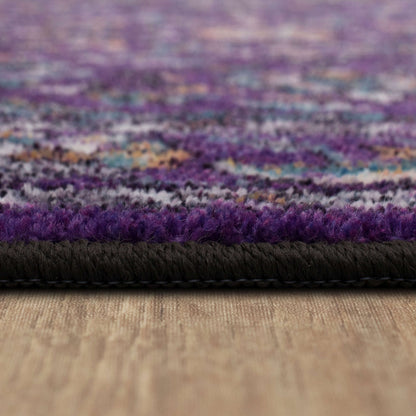 Technicolor Clarita Purple Area Rug