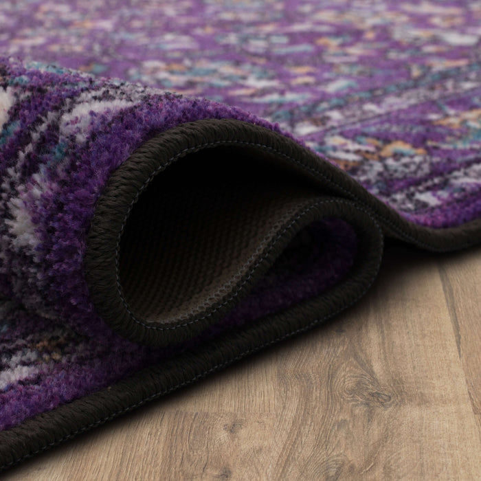 Technicolor Clarita Purple Area Rug