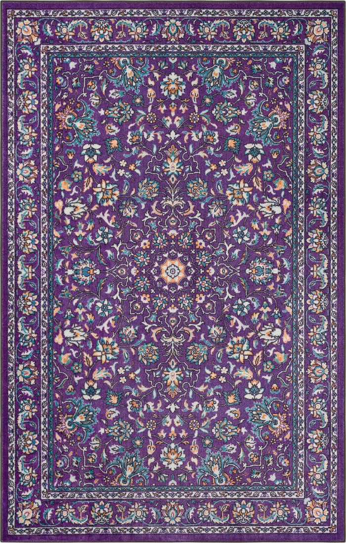 Technicolor Clarita Purple Area Rug