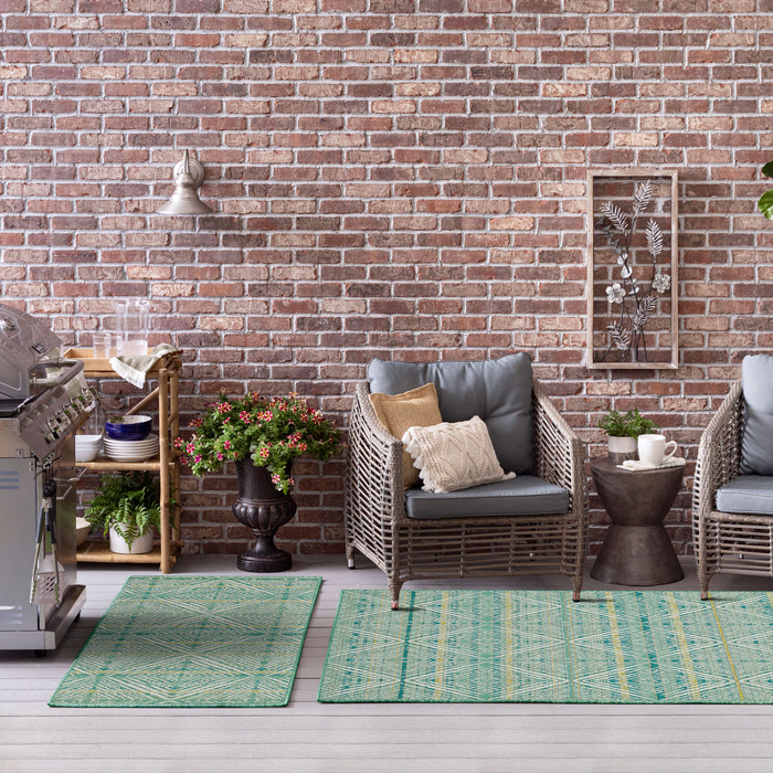 Jackson Diamonds Seafoam Area Rug