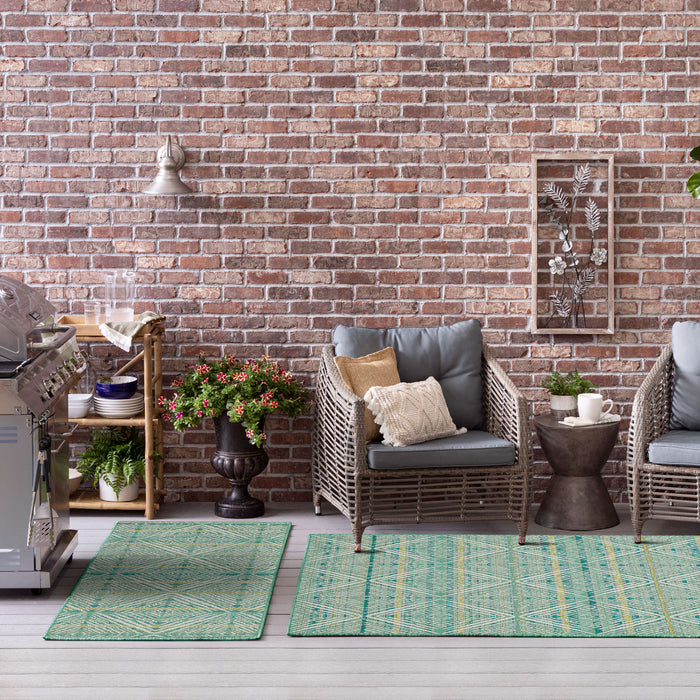 Jackson Diamonds Seafoam Area Rug