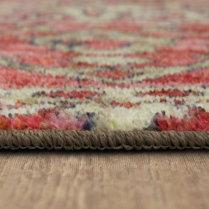 Technicolor Aspen Pink Area Rug