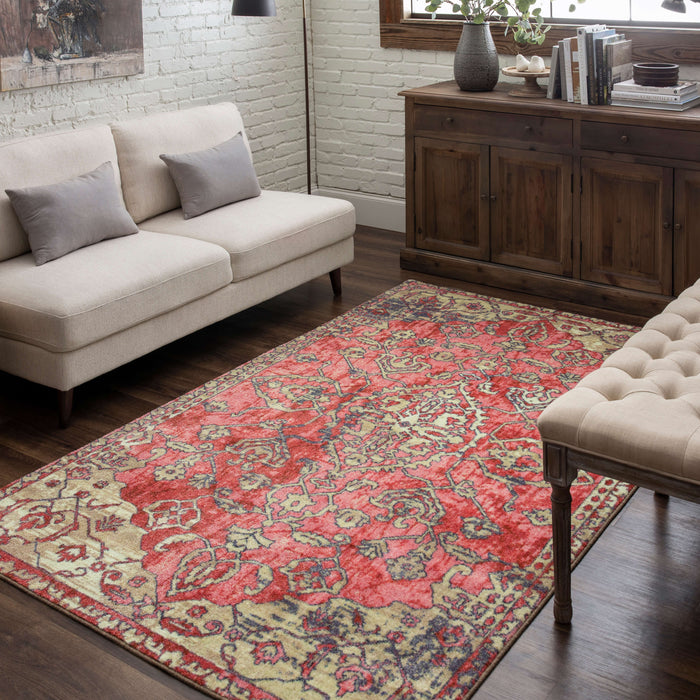 Technicolor Aspen Pink Area Rug