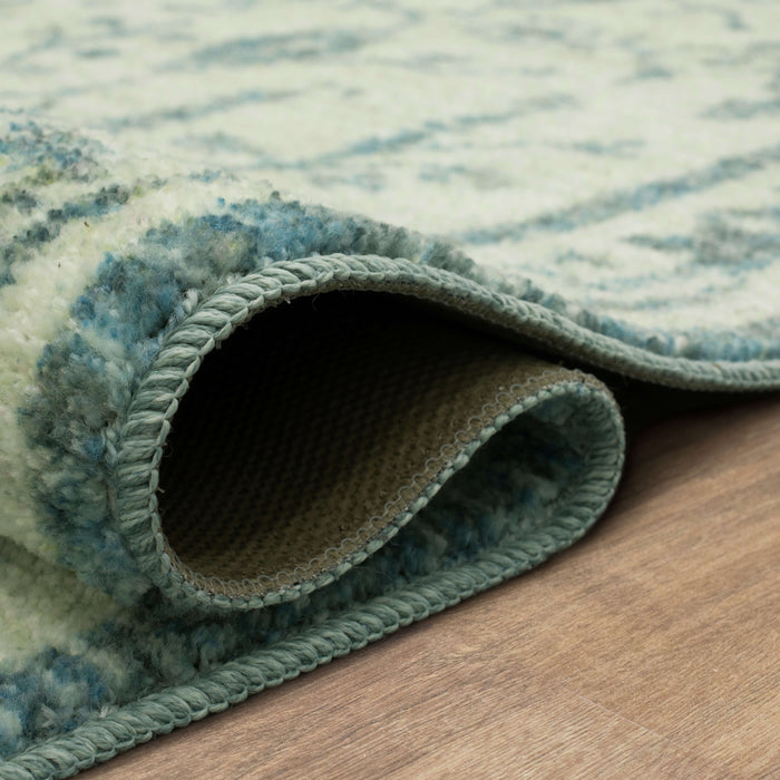 Technicolor Dixon Aqua Area Rug