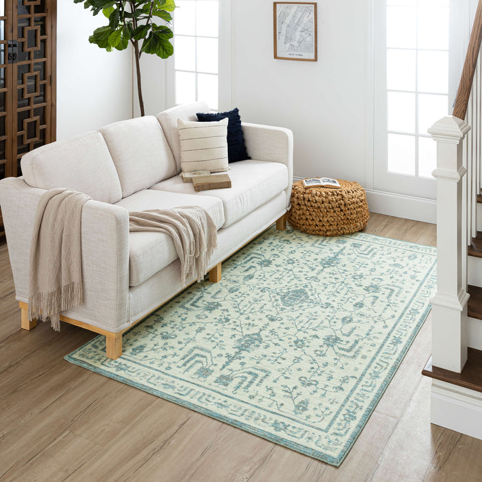 Technicolor Dixon Aqua Area Rug