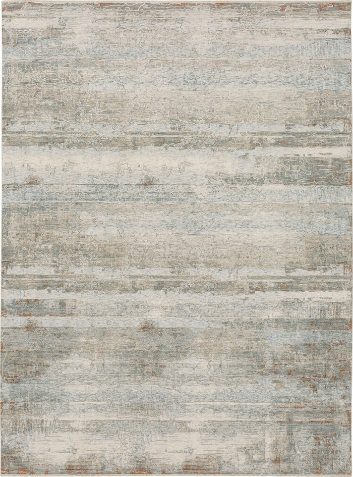 Karastan Solitude Silk Road Cream Dark Grey Area Rug