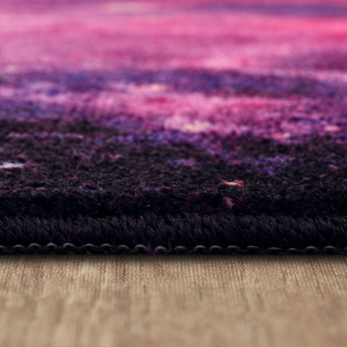 Technicolor Cosmic Majesty Purple Area Rug