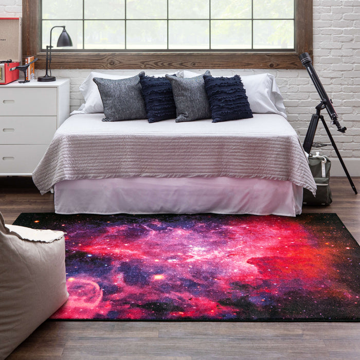 Technicolor Cosmic Majesty Purple Area Rug