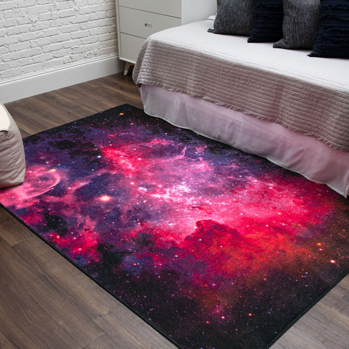 Technicolor Cosmic Majesty Purple Area Rug