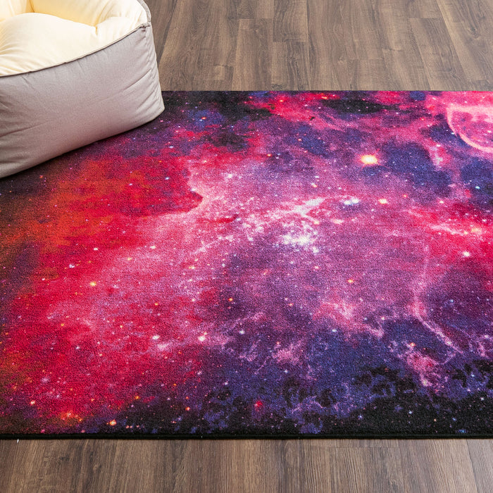Technicolor Cosmic Majesty Purple Area Rug