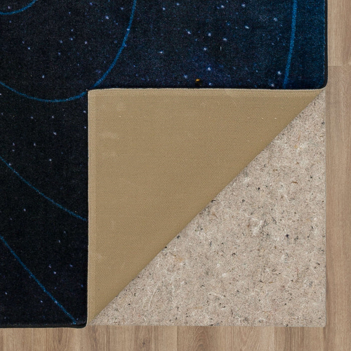 Technicolor Galactic Black Area Rug