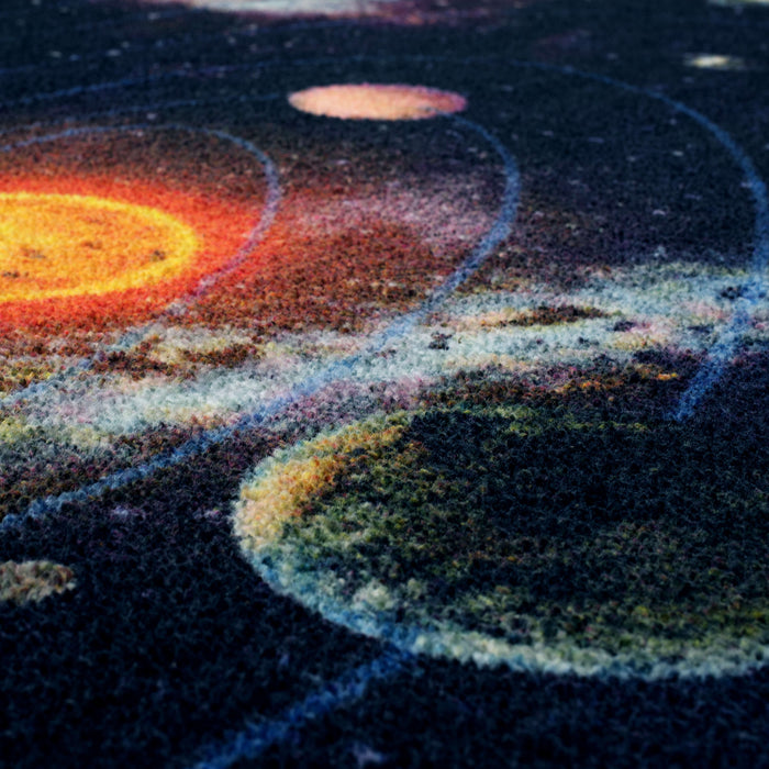 Technicolor Galactic Black Area Rug
