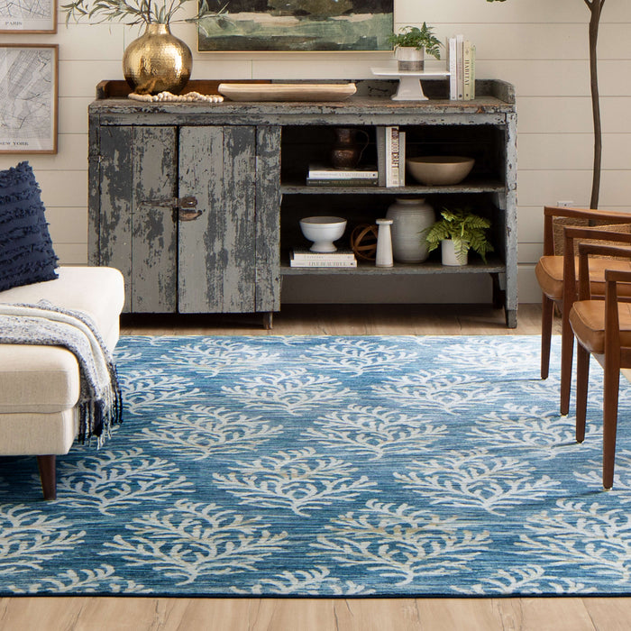 Clemente Blue Area Rug