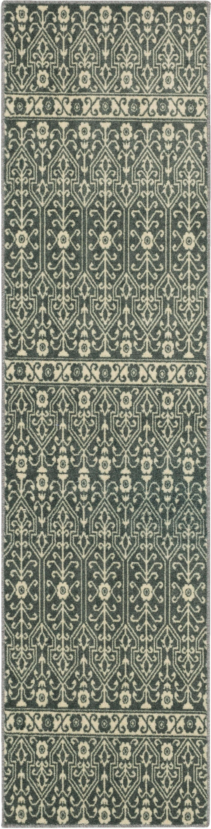 Technicolor Hemingway Gray & White Area Rug