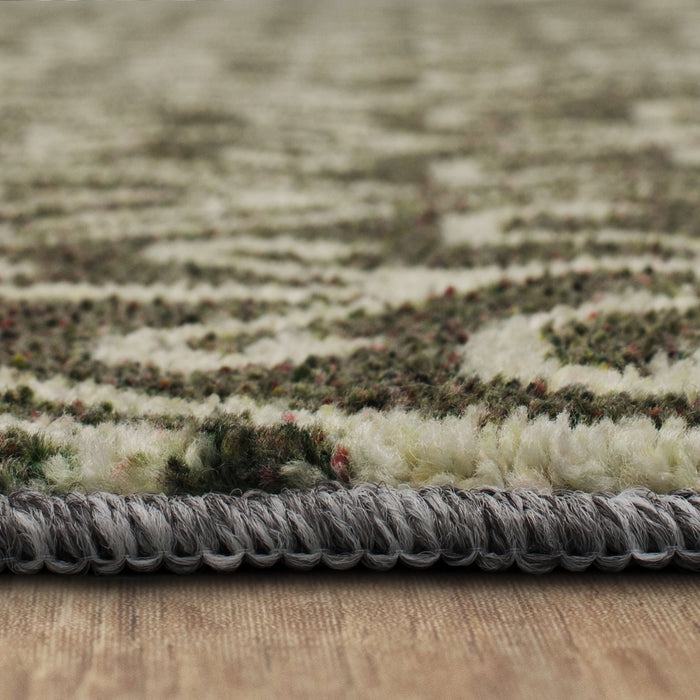 Technicolor Hemingway Gray & White Area Rug