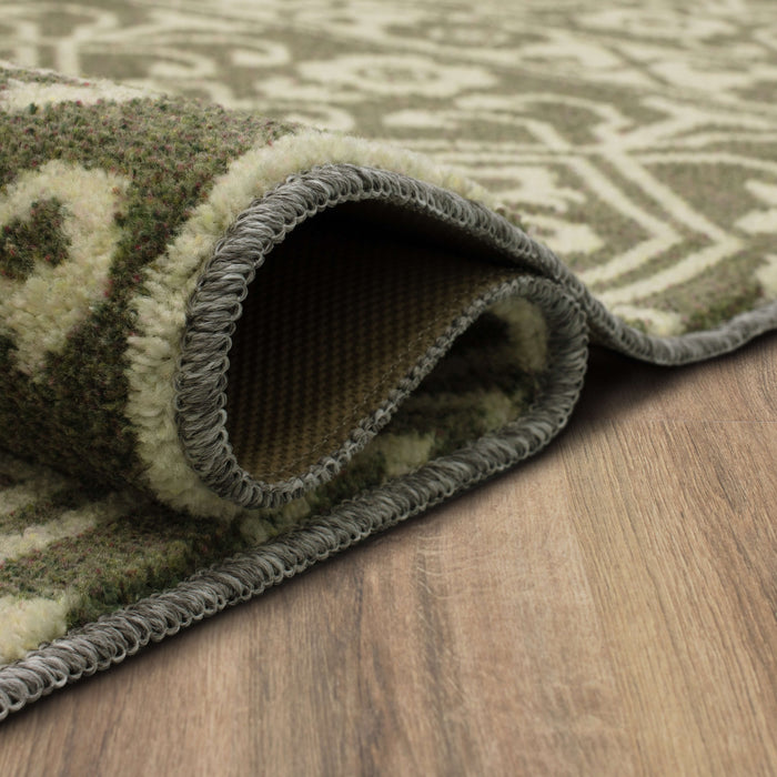 Technicolor Hemingway Gray & White Area Rug