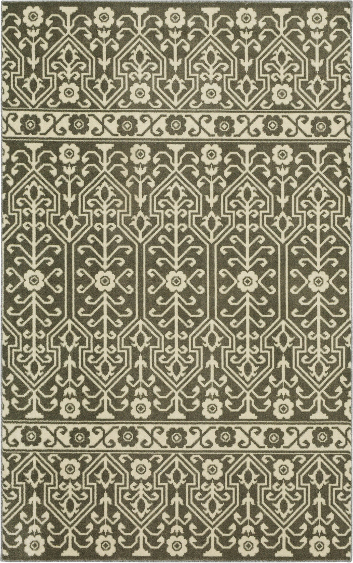 Technicolor Hemingway Gray & White Area Rug