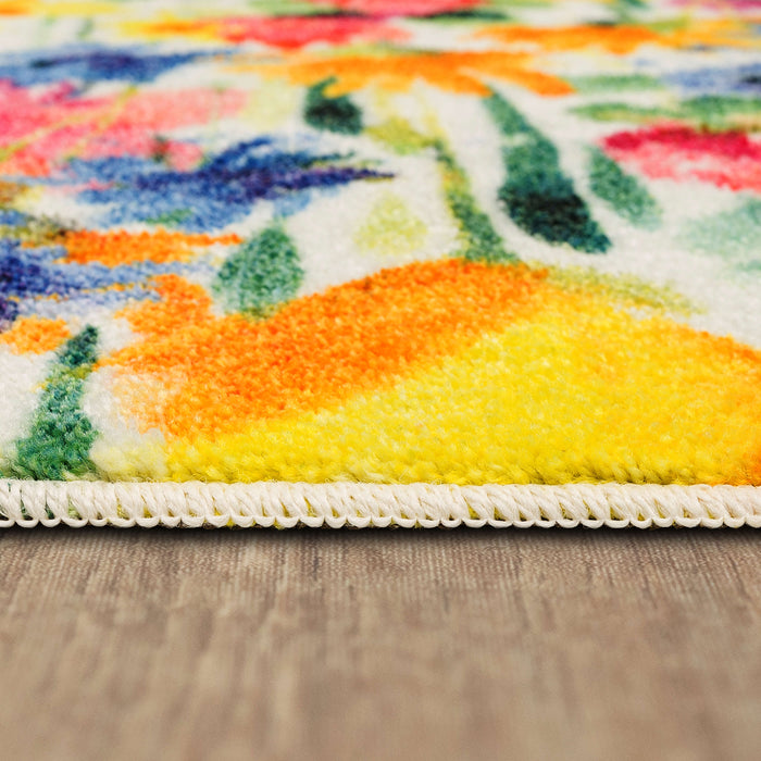 Blooming Bouquet Multicolor Accent Rug